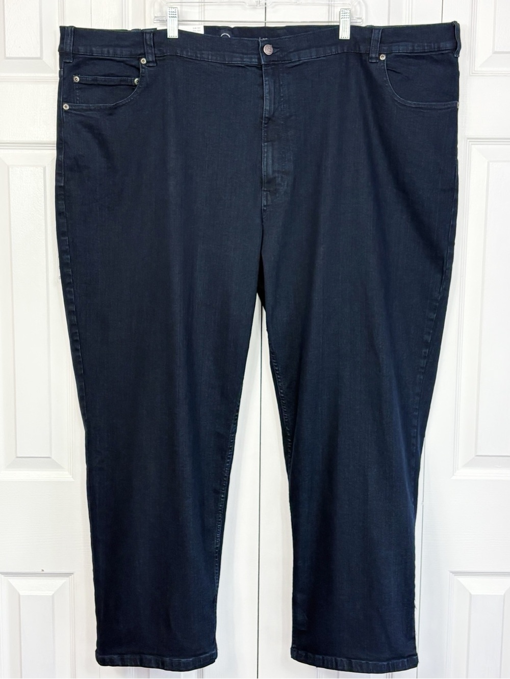 NWT Harbor Bay DXL Dark Rinse Blue Denim Stretch Relaxed Fit Jeans 54x30